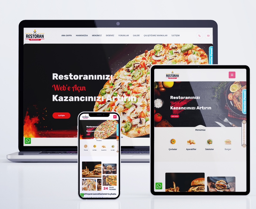 TemizWeb - Restoran Web Sitesi - QR Code Menü Özellikli Restoran Web Sitesi 037